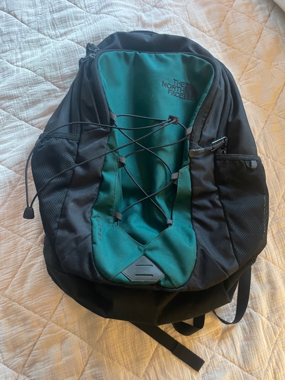 The North Face Men's Black and Teal Daypack “Jester”